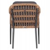 ΠΟΛΥΘΡΟΝΑ BOXER HM6556.01 ΑΛΟΥΜΙΝΙΟ & ΜΑΞΙΛΑΡΙΑ ΓΚΡΙ-TWIST WICKER 61x59x78,5Yεκ
