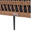 ΠΟΛΥΘΡΟΝΑ BOXER HM6556.01 ΑΛΟΥΜΙΝΙΟ & ΜΑΞΙΛΑΡΙΑ ΓΚΡΙ-TWIST WICKER 61x59x78,5Yεκ