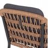 ΠΟΛΥΘΡΟΝΑ BOXER HM6556.01 ΑΛΟΥΜΙΝΙΟ & ΜΑΞΙΛΑΡΙΑ ΓΚΡΙ-TWIST WICKER 61x59x78,5Yεκ
