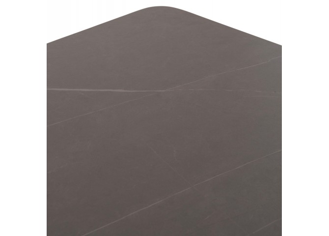 ΤΡΑΠΕΖΙ ΤΡΑΠΕΖΑΡΙΑΣ STAD HM6557.01 ΓΚΡΙ ΑΛΟΥΜΙΝΙΟ & SINTERED STONE TOP 180x90x75Υεκ