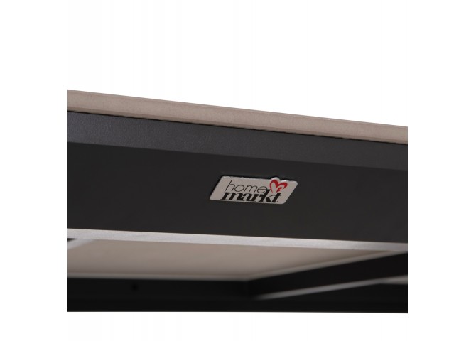 ΤΡΑΠΕΖΙ ΤΡΑΠΕΖΑΡΙΑΣ STAD HM6557.01 ΓΚΡΙ ΑΛΟΥΜΙΝΙΟ & SINTERED STONE TOP 180x90x75Υεκ