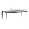 ΤΡΑΠΕΖΙ ΤΡΑΠΕΖΑΡΙΑΣ STAD HM6558.01 ΓΚΡΙ ΑΛΟΥΜΙΝΙΟ & SINTERED STONE TOP 220x100x75Υεκ