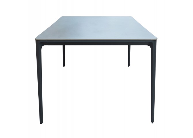ΤΡΑΠΕΖΙ ΤΡΑΠΕΖΑΡΙΑΣ STAD HM6558.01 ΓΚΡΙ ΑΛΟΥΜΙΝΙΟ & SINTERED STONE TOP 220x100x75Υεκ