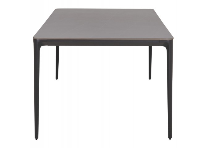 ΤΡΑΠΕΖΙ ΤΡΑΠΕΖΑΡΙΑΣ STAD HM6558.01 ΓΚΡΙ ΑΛΟΥΜΙΝΙΟ & SINTERED STONE TOP 220x100x75Υεκ