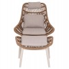 ΠΟΛΥΘΡΟΝΑ LOUNGE ΜΕ ΥΠΟΠΟΔΙΟ REMVAZZO HM6561.02 ΑΛΟΥΜΙΝΙΟ ΜΠΕΖ--WICKER 89x94x98Υεκ