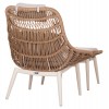 ΠΟΛΥΘΡΟΝΑ LOUNGE ΜΕ ΥΠΟΠΟΔΙΟ REMVAZZO HM6561.02 ΑΛΟΥΜΙΝΙΟ ΜΠΕΖ--WICKER 89x94x98Υεκ