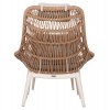 ΠΟΛΥΘΡΟΝΑ LOUNGE ΜΕ ΥΠΟΠΟΔΙΟ REMVAZZO HM6561.02 ΑΛΟΥΜΙΝΙΟ ΜΠΕΖ--WICKER 89x94x98Υεκ