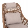 ΠΟΛΥΘΡΟΝΑ LOUNGE ΜΕ ΥΠΟΠΟΔΙΟ REMVAZZO HM6561.02 ΑΛΟΥΜΙΝΙΟ ΜΠΕΖ--WICKER 89x94x98Υεκ