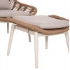 ΠΟΛΥΘΡΟΝΑ LOUNGE ΜΕ ΥΠΟΠΟΔΙΟ REMVAZZO HM6561.02 ΑΛΟΥΜΙΝΙΟ ΜΠΕΖ--WICKER 89x94x98Υεκ
