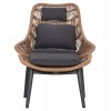 ΠΟΛΥΘΡΟΝΑ LOUNGE ΜΕ ΥΠΟΠΟΔΙΟ REMVAZZO HM6561.01 ΑΛΟΥΜΙΝΙΟ ΓΚΡΙ--WICKER 89x94x98Υεκ