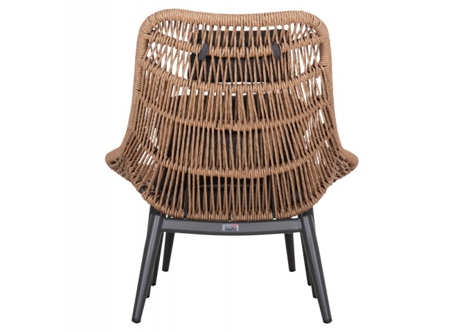 ΠΟΛΥΘΡΟΝΑ LOUNGE ΜΕ ΥΠΟΠΟΔΙΟ REMVAZZO HM6561.01 ΑΛΟΥΜΙΝΙΟ ΓΚΡΙ--WICKER 89x94x98Υεκ