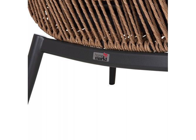 ΠΟΛΥΘΡΟΝΑ LOUNGE ΜΕ ΥΠΟΠΟΔΙΟ REMVAZZO HM6561.01 ΑΛΟΥΜΙΝΙΟ ΓΚΡΙ--WICKER 89x94x98Υεκ