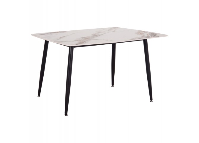 ΤΡΑΠΕΖΙ RAVEN HM18149.04 ΚΕΡΑΜΙΚΟ TOP ΜΕ ΟΨΗ ΛΕΥΚΟ/ΚΑΦΕ ΜΑΡΜΑΡΟ 140x80x74Υεκ.