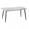 ΤΡΑΠΕΖΙ RAVEN HM18150.04 ΚΕΡΑΜΙΚΟ TOP ΜΕ ΟΨΗ ΛΕΥΚΟ/ΚΑΦΕ ΜΑΡΜΑΡΟ 160x80x74Υεκ.