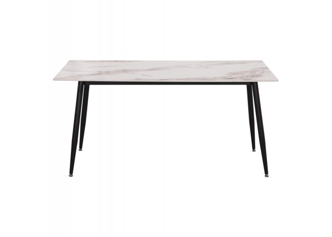 ΤΡΑΠΕΖΙ RAVEN HM18150.04 ΚΕΡΑΜΙΚΟ TOP ΜΕ ΟΨΗ ΛΕΥΚΟ/ΚΑΦΕ ΜΑΡΜΑΡΟ 160x80x74Υεκ.