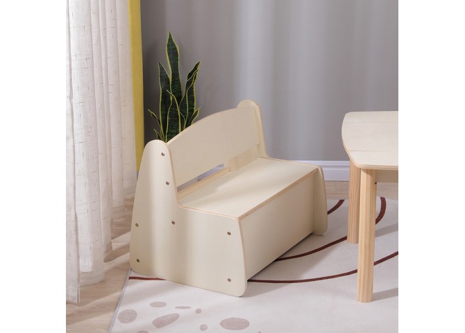 ΠΑΓΚΑΚΙ ΠΑΙΔΙΚΟ ΜΕ ΑΠΟΘ.ΧΩΡΟ RICKI HM18342.01 MDF & ΚΟΝΤΡΑΠΛΑΚΕ ΦΥΣΙΚΟ 63x43x47Υεκ