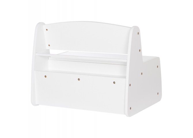 ΠΑΓΚΑΚΙ ΠΑΙΔΙΚΟ ΜΕ ΑΠΟΘ.ΧΩΡΟ RICKI HM18342.03 MDF & ΚΟΝΤΡΑΠΛΑΚΕ ΛΕΥΚΟ 63x43x47Υεκ