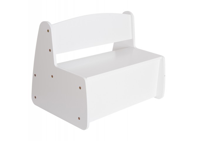 ΠΑΓΚΑΚΙ ΠΑΙΔΙΚΟ ΜΕ ΑΠΟΘ.ΧΩΡΟ RICKI HM18342.03 MDF & ΚΟΝΤΡΑΠΛΑΚΕ ΛΕΥΚΟ 63x43x47Υεκ