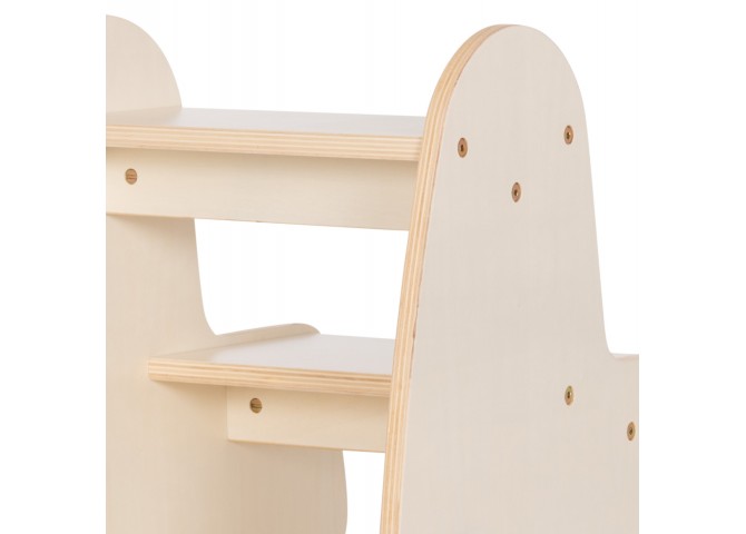 ΠΑΙΔΙΚΗ ΣΚΑΛΑ/ΣΚΑΜΠΟ RICKI HM18340.01 MDF & ΚΟΝΤΡΑΠΛΑΚΕ ΦΥΣΙΚΟ 33x43.5x40.5Υεκ