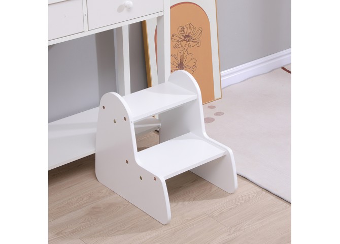 ΠΑΙΔΙΚΗ ΣΚΑΛΑ/ΣΚΑΜΠΟ RICKI HM18340.03 MDF & ΚΟΝΤΡΑΠΛΑΚΕ ΛΕΥΚΟ 33x43.5x40.5Υεκ