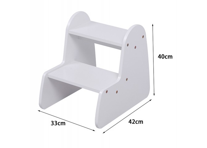 ΠΑΙΔΙΚΗ ΣΚΑΛΑ/ΣΚΑΜΠΟ RICKI HM18340.03 MDF & ΚΟΝΤΡΑΠΛΑΚΕ ΛΕΥΚΟ 33x43.5x40.5Υεκ