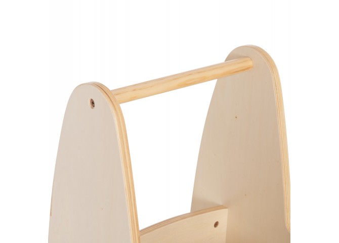ΠΑΙΔΙΚΟ ΤΡΟΛΕΥ/ΚΑΡΟΤΣΑΚΙ RICKI HM18341.01 MDF & ΚΟΝΤΡΑΠΛΑΚΕ ΦΥΣΙΚΟ 33x45x50Υεκ