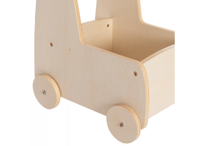 ΠΑΙΔΙΚΟ ΤΡΟΛΕΥ/ΚΑΡΟΤΣΑΚΙ RICKI HM18341.01 MDF & ΚΟΝΤΡΑΠΛΑΚΕ ΦΥΣΙΚΟ 33x45x50Υεκ