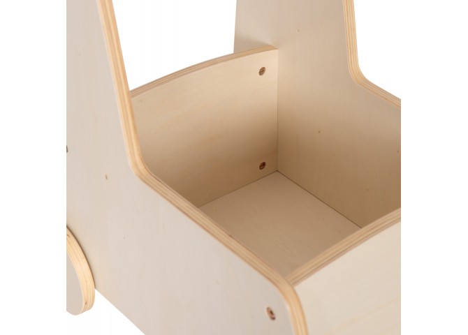 ΠΑΙΔΙΚΟ ΤΡΟΛΕΥ/ΚΑΡΟΤΣΑΚΙ RICKI HM18341.01 MDF & ΚΟΝΤΡΑΠΛΑΚΕ ΦΥΣΙΚΟ 33x45x50Υεκ