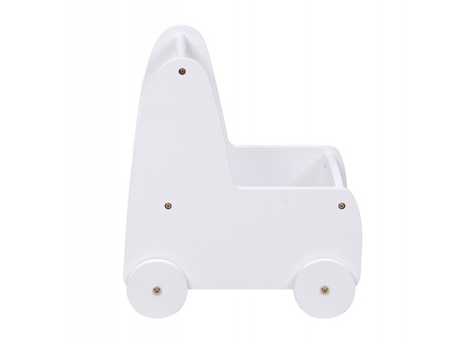 ΠΑΙΔΙΚΟ ΤΡΟΛΕΥ/ΚΑΡΟΤΣΑΚΙ RICKI HM18341.03 MDF & ΚΟΝΤΡΑΠΛΑΚΕ ΛΕΥΚΟ 33x45x50Υεκ