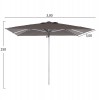 ΟΜΠΡΕΛΑ ΕΠΑΓΓΕΛΜΑΤΙΚΗ GLADELL 3X3m HM6604.01 ΓΚΡΙ ΠΑΝΙ-ΑΝΟΔΙΩΜΕΝΟ ΑΛΟΥΜΙΝΙΟ