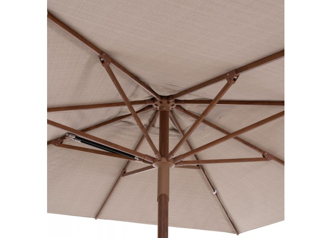 ΟΜΠΡΕΛΑ ΕΠΑΓΓΕΛΜΑΤΙΚΗ GLADELL 3X3m HM6604.02 ΜΠΕΖ ΠΑΝΙ-HEAT TRANSFER ΑΛΟΥΜΙΝΙΟ