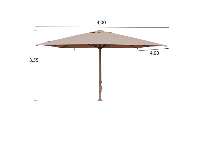 ΕΠΑΓΓΕΛΜΑΤΙΚΗ ΟΜΠΡΕΛΑ 4x4m GLADELL HM6605.02 HEAT TRANSFER ΑΛΟΥΜ.-ΑΚΡΥΛΙΚΟ ΠΑΝΙ ΜΠΕΖ