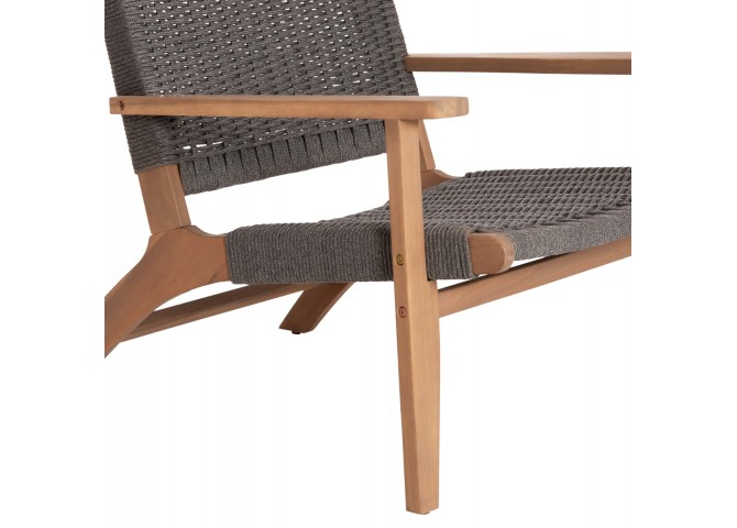 ΠΟΛΥΘΡΟΝΑ LOUNGE MONTER HM6241.02 ΞΥΛΟ ΑΚΑΚΙΑΣ ΦΥΣΙΚΟ-ΣΧΟΙΝΙ ΓΚΡΙ 78x62x67Υεκ