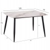 ΤΡΑΠΕΖΙ RAVEN HM9854.04 ΚΕΡΑΜΙΚΟ TOP ΜΕ ΟΨΗ ΜΑΡΜΑΡΟΥ τ.CALACATTA 120x70x73Υεκ.