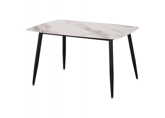 ΤΡΑΠΕΖΙ RAVEN HM9854.04 ΚΕΡΑΜΙΚΟ TOP ΜΕ ΟΨΗ ΜΑΡΜΑΡΟΥ τ.CALACATTA 120x70x73Υεκ.