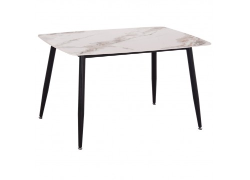 ΤΡΑΠΕΖΙ RAVEN HM9854.04 ΚΕΡΑΜΙΚΟ TOP ΜΕ ΟΨΗ ΜΑΡΜΑΡΟΥ τ.CALACATTA 120x70x73Υεκ.