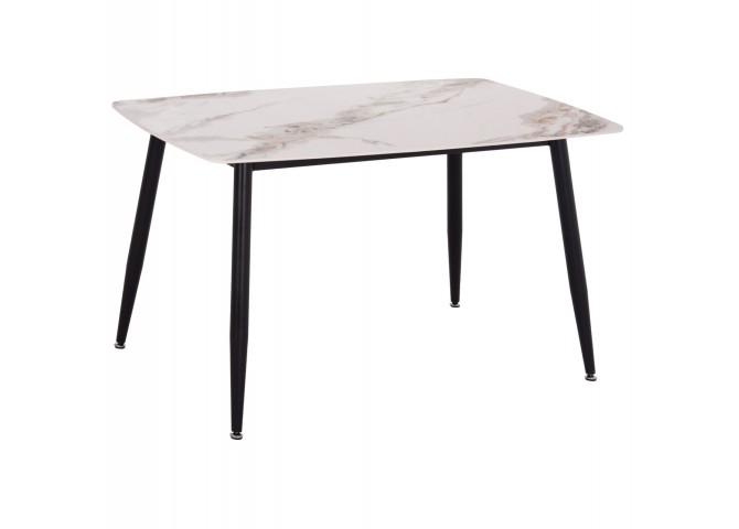 ΤΡΑΠΕΖΙ RAVEN HM9854.04 ΚΕΡΑΜΙΚΟ TOP ΜΕ ΟΨΗ ΜΑΡΜΑΡΟΥ τ.CALACATTA 120x70x73Υεκ.