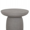 ΤΡΑΠΕΖΙ ΜΕΣΗΣ ΣΤΡΟΓΓΥΛΟ HIKARI HM6593.01 ΓΚΡΙ FIBER CEMENT Φ46x48Υεκ.