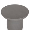 ΤΡΑΠΕΖΙ ΜΕΣΗΣ ΣΤΡΟΓΓΥΛΟ HIKARI HM6593.01 ΓΚΡΙ FIBER CEMENT Φ46x48Υεκ.