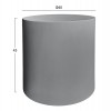 ΤΡΑΠΕΖΙ ΜΕΣΗΣ ΣΤΡΟΓΓΥΛΟ KYOKO HM6592.01 ΓΚΡΙ FIBER CEMENT Φ40x43Υεκ.