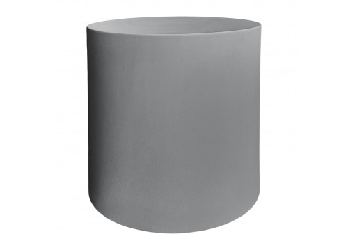 ΤΡΑΠΕΖΙ ΜΕΣΗΣ ΣΤΡΟΓΓΥΛΟ KYOKO HM6592.01 ΓΚΡΙ FIBER CEMENT Φ40x43Υεκ.