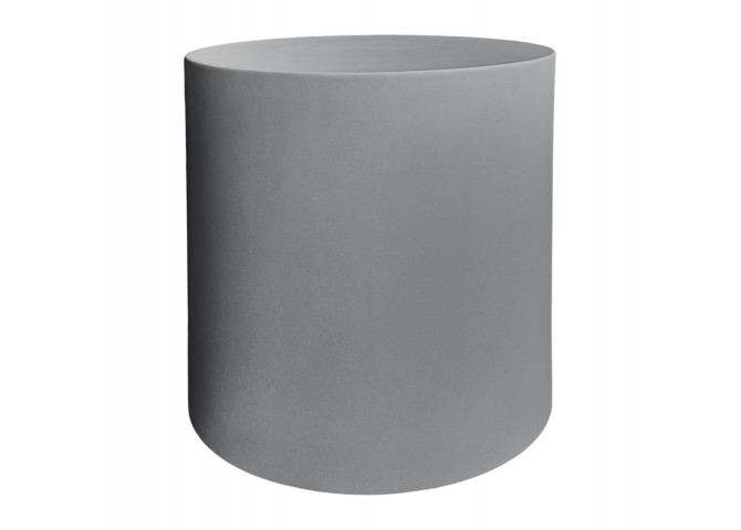 ΤΡΑΠΕΖΙ ΜΕΣΗΣ ΣΤΡΟΓΓΥΛΟ KYOKO HM6592.01 ΓΚΡΙ FIBER CEMENT Φ40x43Υεκ.