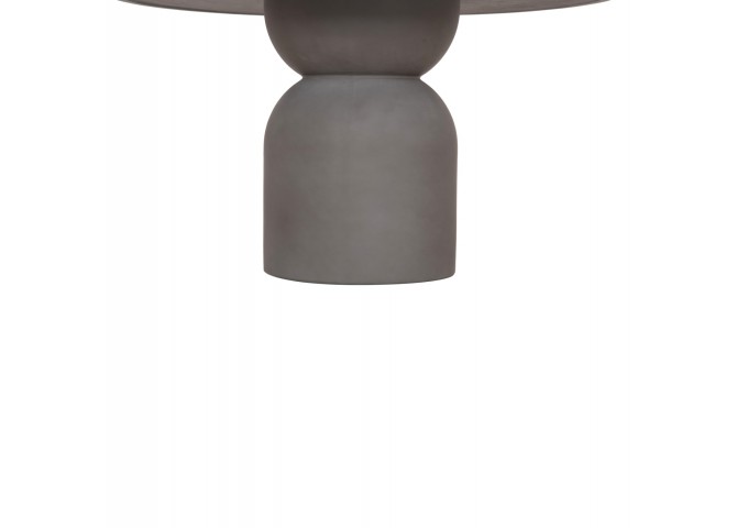 ΤΡΑΠΕΖΙ ΤΡΑΠΕΖΑΡΙΑΣ ΣΤΡΟΓΓΥΛΟ KAZVIN HM6582.01 ΓΚΡΙ FIBER CEMENT Φ130x75Υεκ