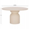 ΤΡΑΠΕΖΙ ΤΡΑΠΕΖΑΡΙΑΣ ΣΤΡΟΓΓΥΛΟ KAZVIN HM6582.02 ΜΠΕΖ FIBER CEMENT Φ130x75Υεκ