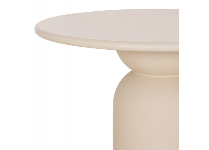 ΤΡΑΠΕΖΙ ΤΡΑΠΕΖΑΡΙΑΣ ΣΤΡΟΓΓΥΛΟ KAZVIN HM6582.02 ΜΠΕΖ FIBER CEMENT Φ130x75Υεκ