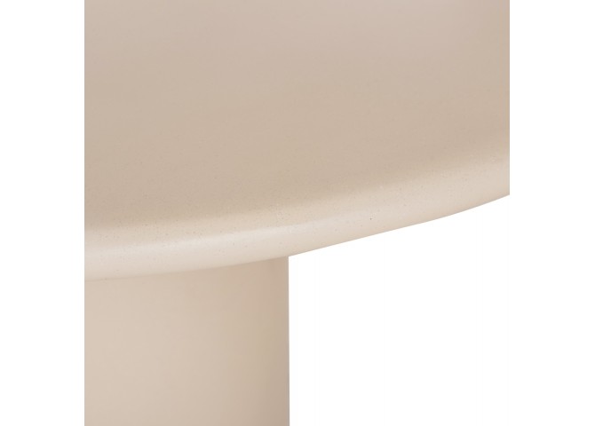 ΤΡΑΠΕΖΙ ΤΡΑΠΕΖΑΡΙΑΣ ΣΤΡΟΓΓΥΛΟ KAZVIN HM6582.02 ΜΠΕΖ FIBER CEMENT Φ130x75Υεκ