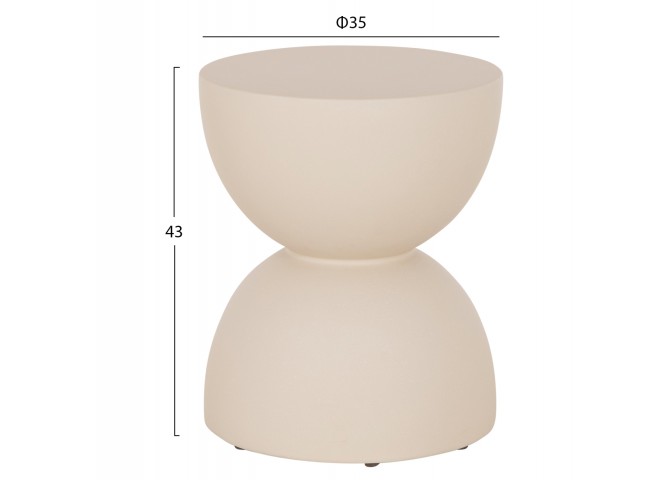 ΣΚΑΜΠΟ ΣΤΡΟΓΓΥΛΟ ZINI HM6580.02 FIBER CEMENT ΣΕ ΜΠΕΖ Φ36x43Υεκ