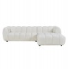 ΚΑΝΑΠΕΣ ΓΩΝΙΑ (ΔΕΞΙΑ) LYKKE HM3326.02R ΕΚΡΟΥ ΥΦΑΣΜΑ 280x89-165(η γωνία)x70Υεκ