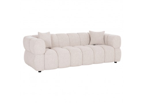 ΚΑΝΑΠΕΣ 3-ΘΕΣΙΟΣ NORIKA HM3331.02 ΕΚΡΟΥ ΥΦΑΣΜΑ 228x91x72Υεκ.