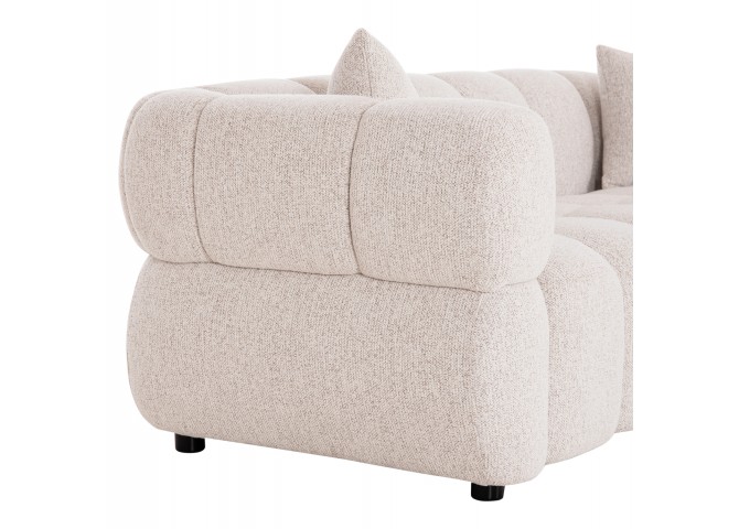 ΚΑΝΑΠΕΣ 3-ΘΕΣΙΟΣ NORIKA HM3331.02 ΕΚΡΟΥ ΥΦΑΣΜΑ 228x91x72Υεκ.